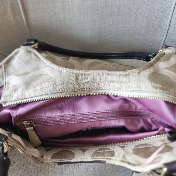 Coach Signature Maddison Sateen Abigail Satchel Shoulder Bag 18648 - Picture 14 of 15